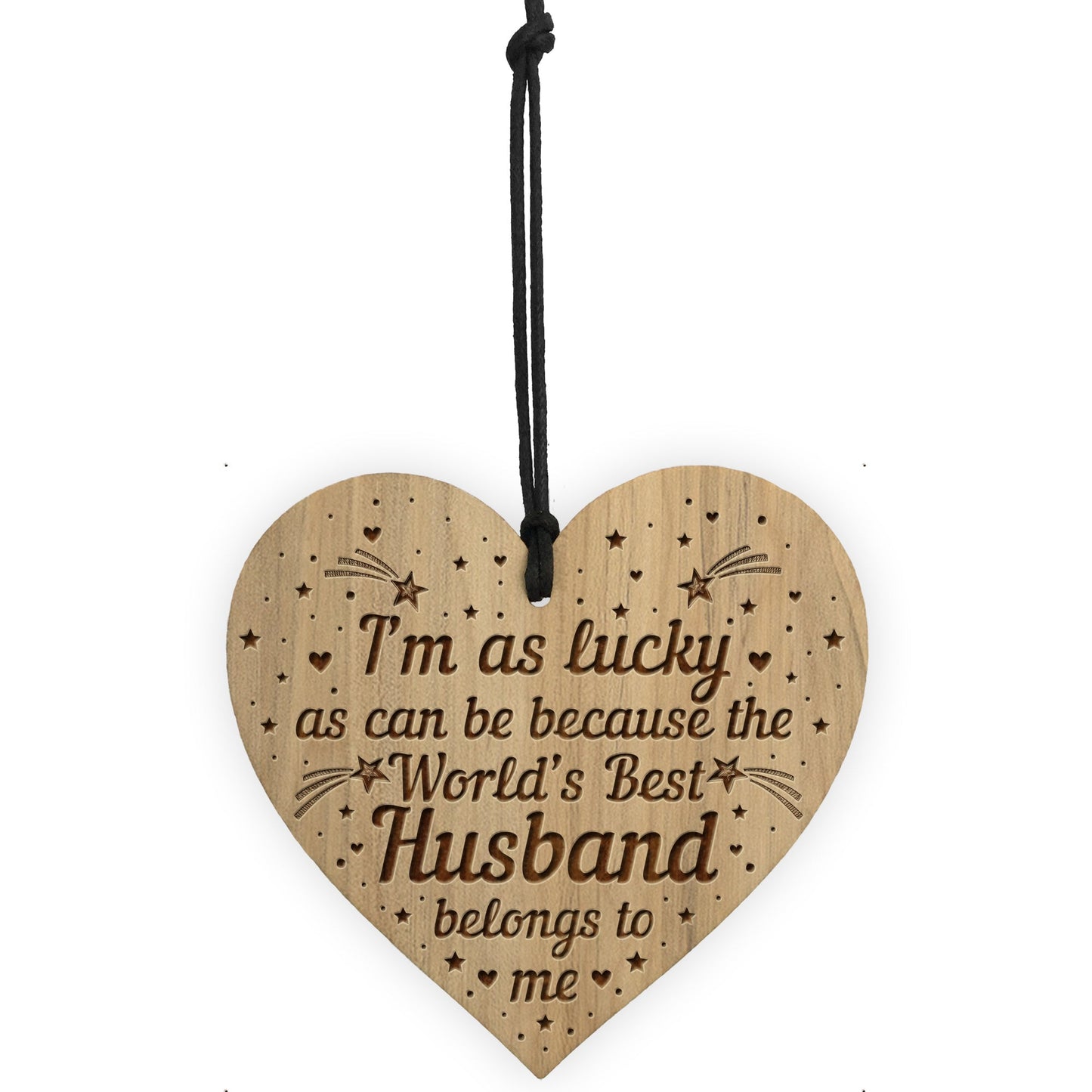 Worlds Best Husband Gift Engraved Heart Husband Birthday Xmas