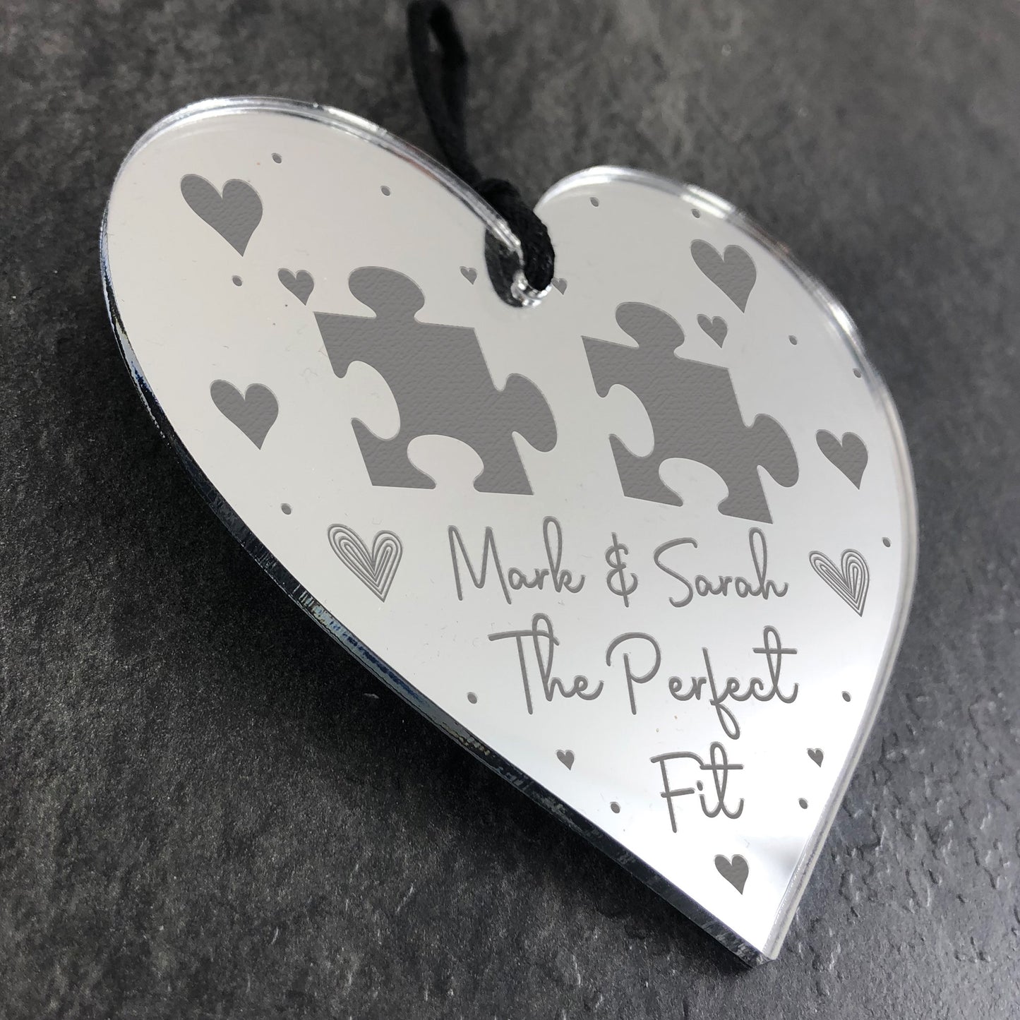 Personalised Gift for Her Him Girlfriend Wife Heart Puzzle Gift