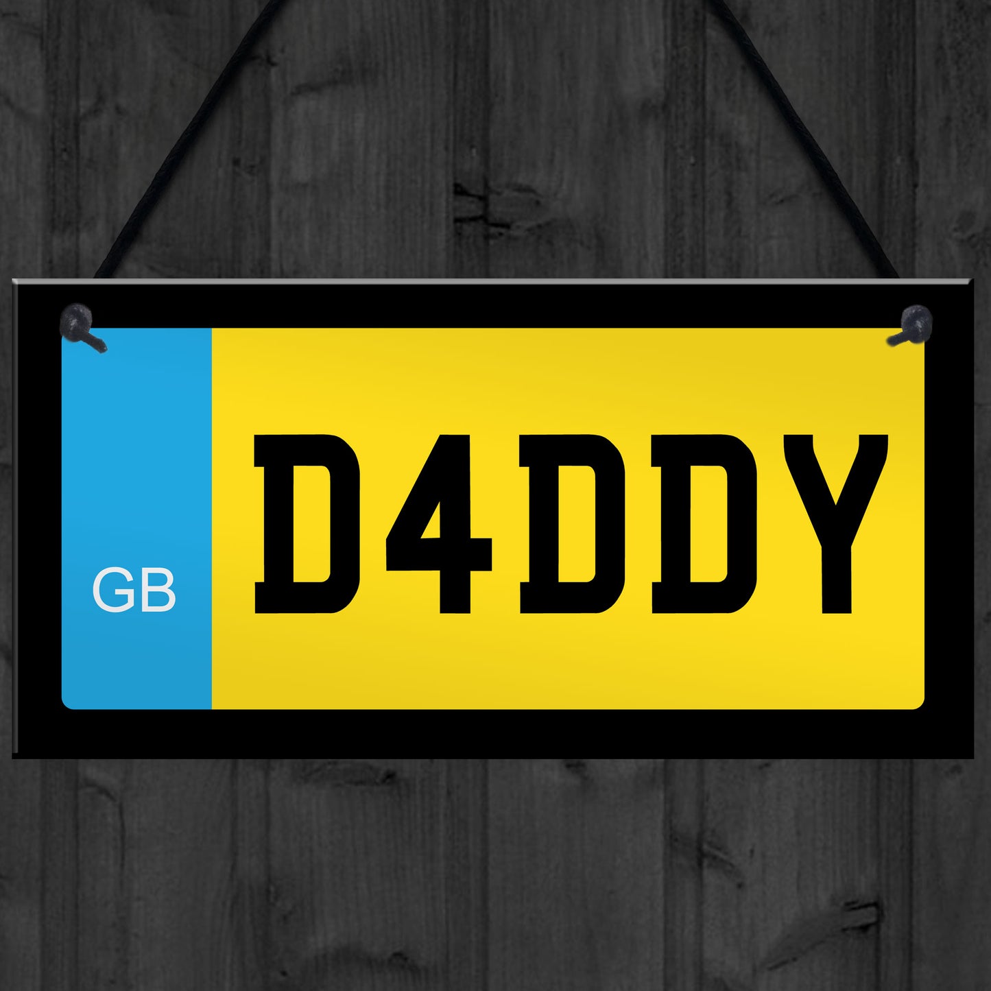 Dad Daddy Novelty Number Plate Sign Fathers Day Gift For Daddy