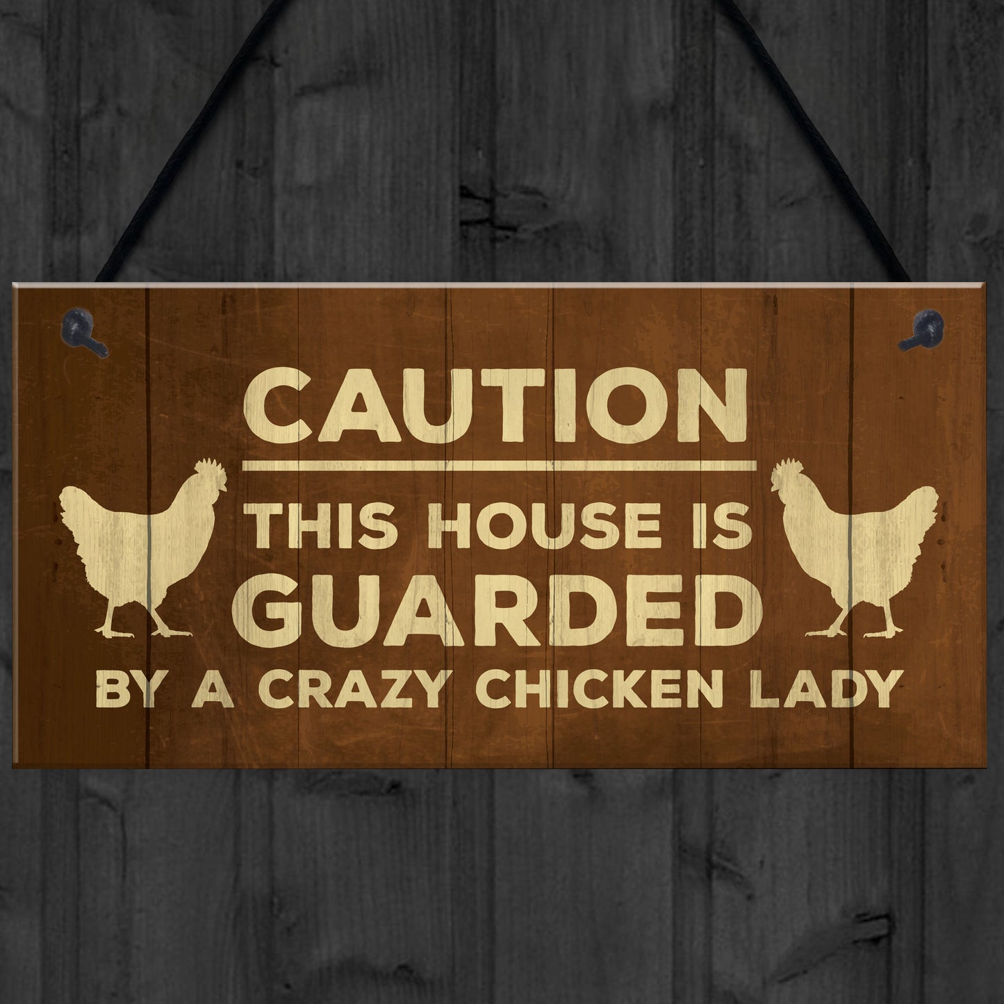 Novelty Chicken Sign Funny Coop Hen House Plaque For Garden Gate