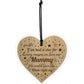 Mummy Gifts LOVE Engraved Heart Mummy Birthday Christmas Gift