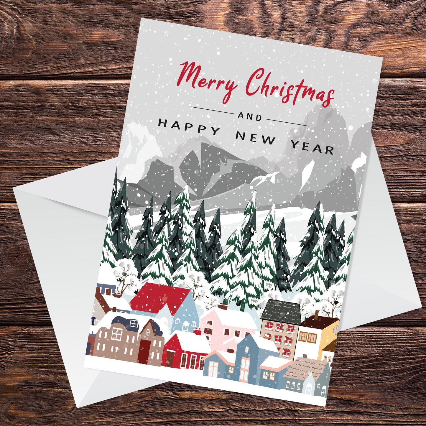 Merry Christmas Happy New Year Card Christmas Card For Friends