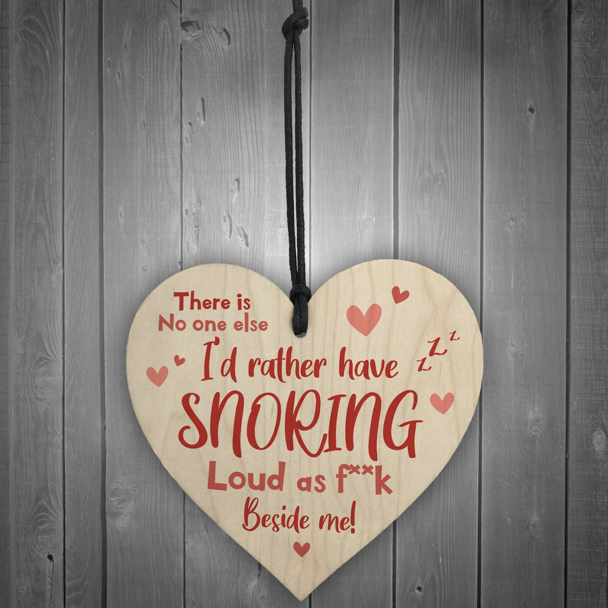 Funny Valentines Anniversary Card and Wood Heart For Him Her