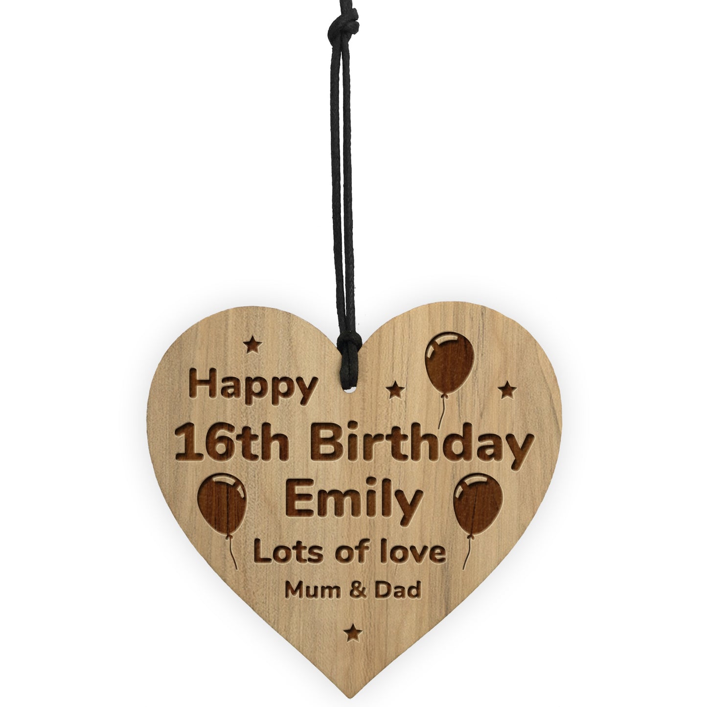 Personalised 16th 18th 21st 30th Birthday Gift For Him Her Heart