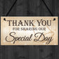 Thank You Sharing Our Special Day Hanging Wedding Plaque Gift