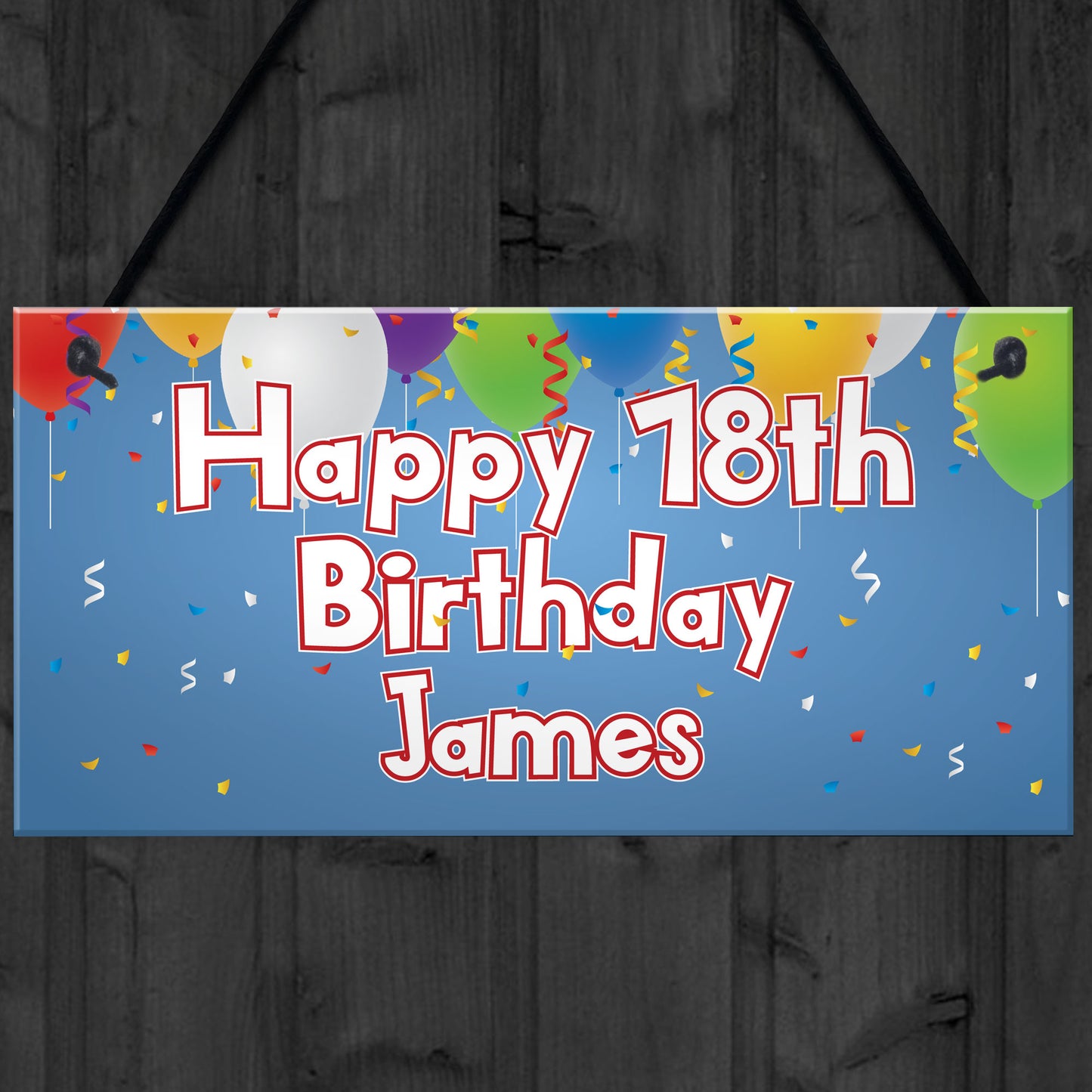 PERSONALISED BIRTHDAY PARTY PLAQUES DECORATIONS