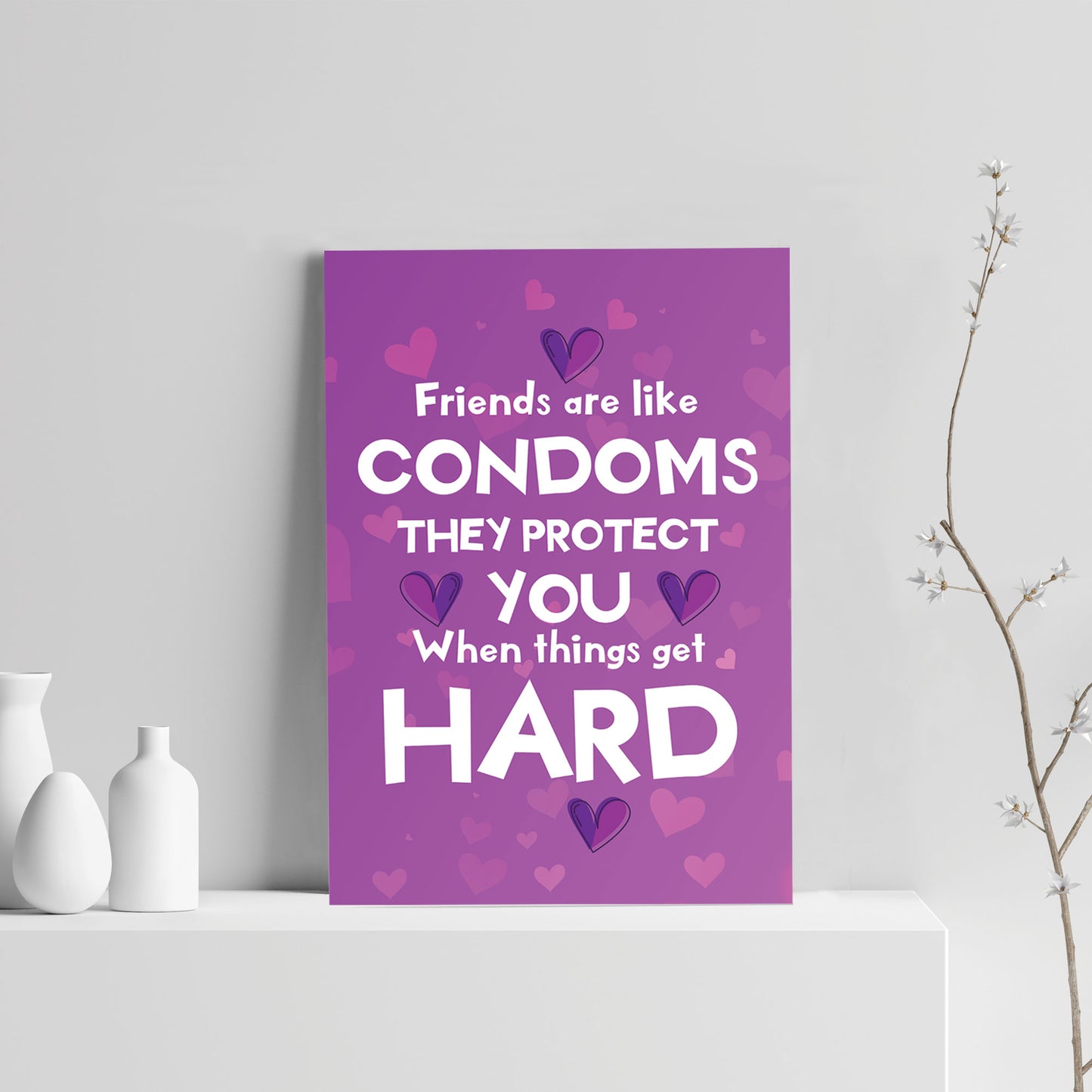 Funny Friendship Gift For Birthday Christmas Best Friend Print