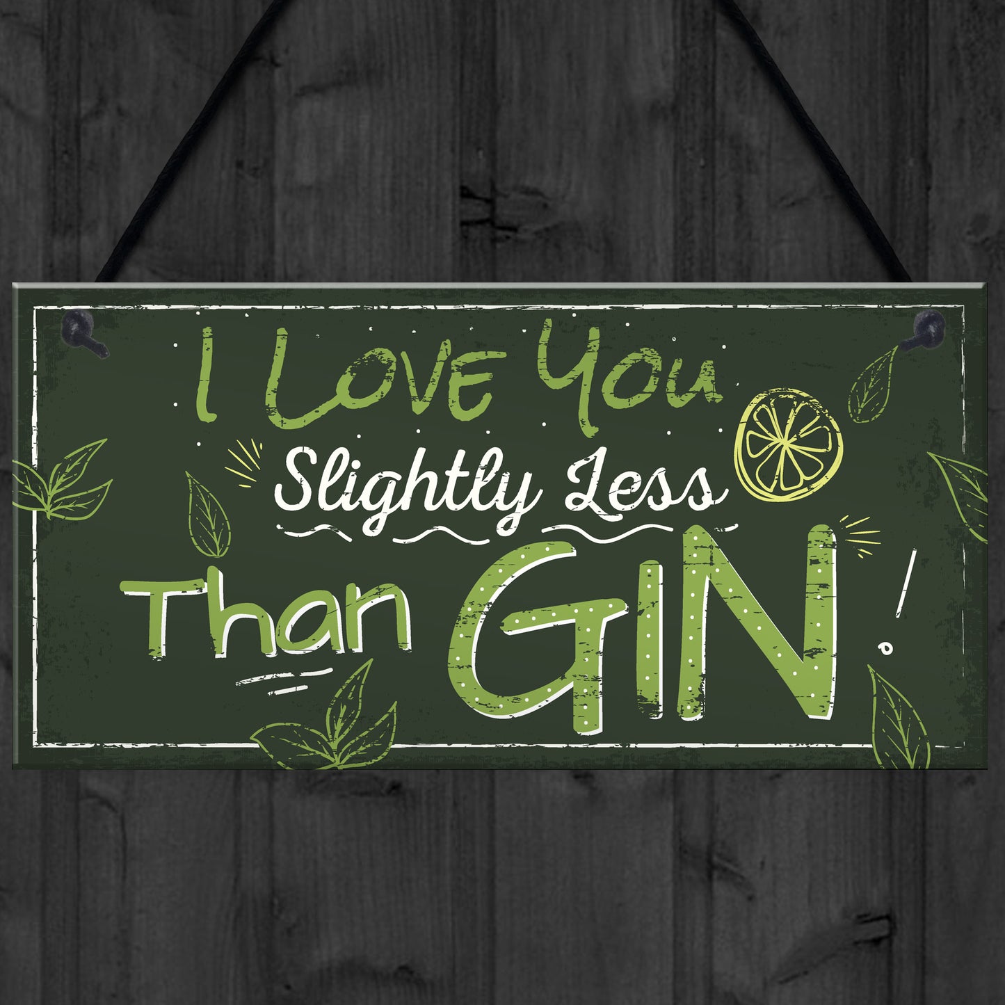 Novelty GIN Friendship Plaque Alcohol Birthday Sign Home Bar