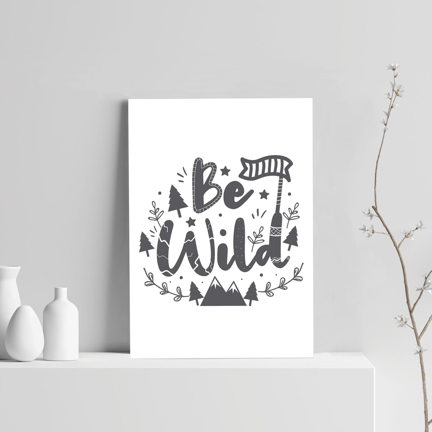 Grey Nursery Quote Print Boys Nursery Decor Girls Nursery Art