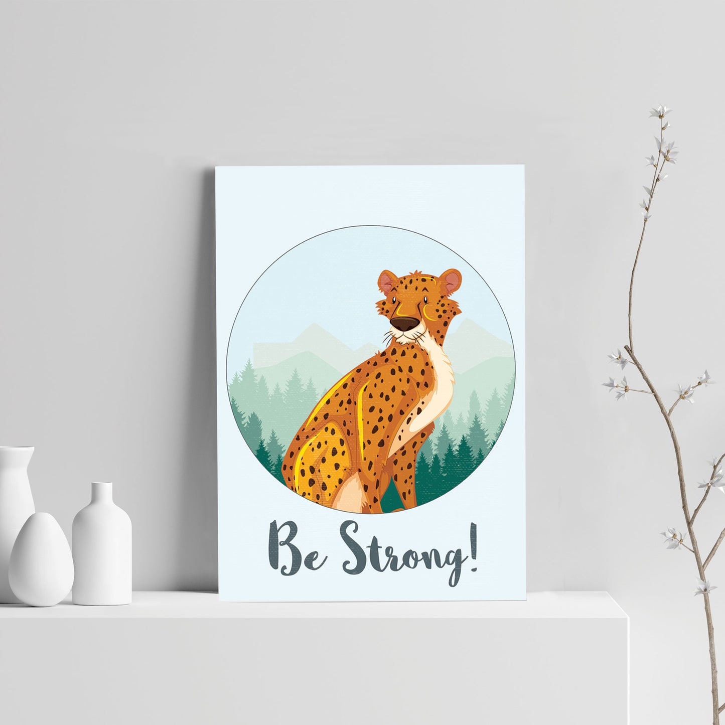 Cheetah Animal Prints For Nursery / Jungle Safari Theme Nursery