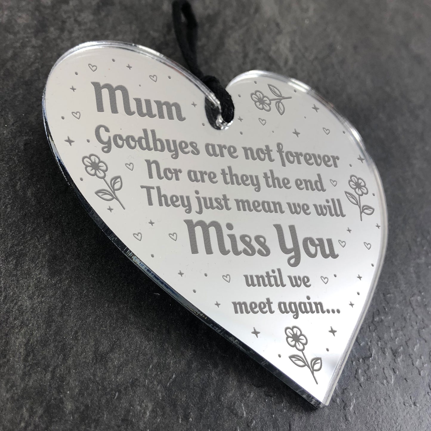 Christmas Memory Baubles For Mum Christmas Memorial Gift Acrylic