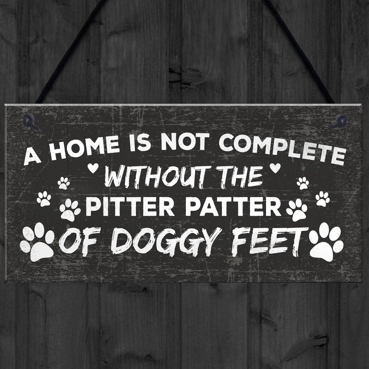 Funny Dog Hanging Plaque Dog House Decor Sign Dog Christmas Gift