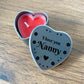 Silver Heart Tin Nanny Gift Christmas Birthday Present
