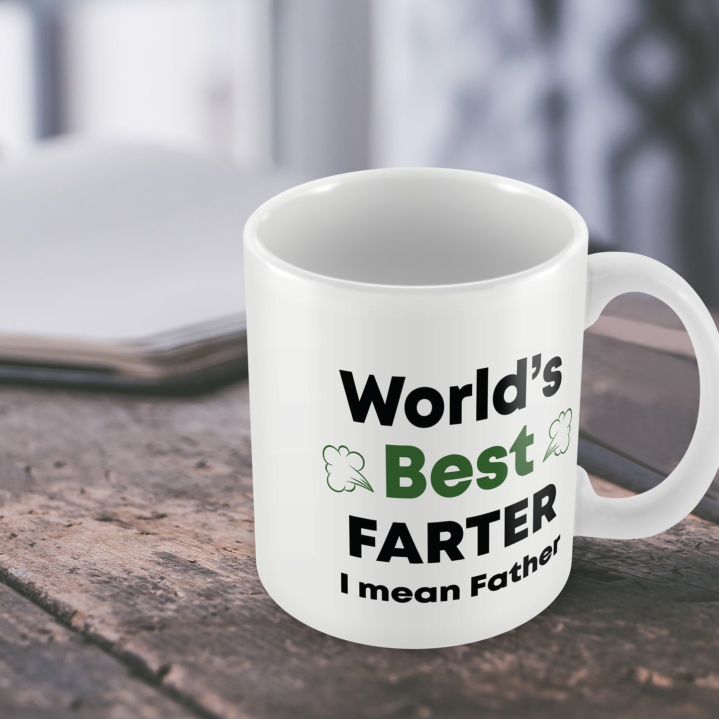 Worlds Best Farter Mug Funny Fathers Day Birthday Gift For Dad
