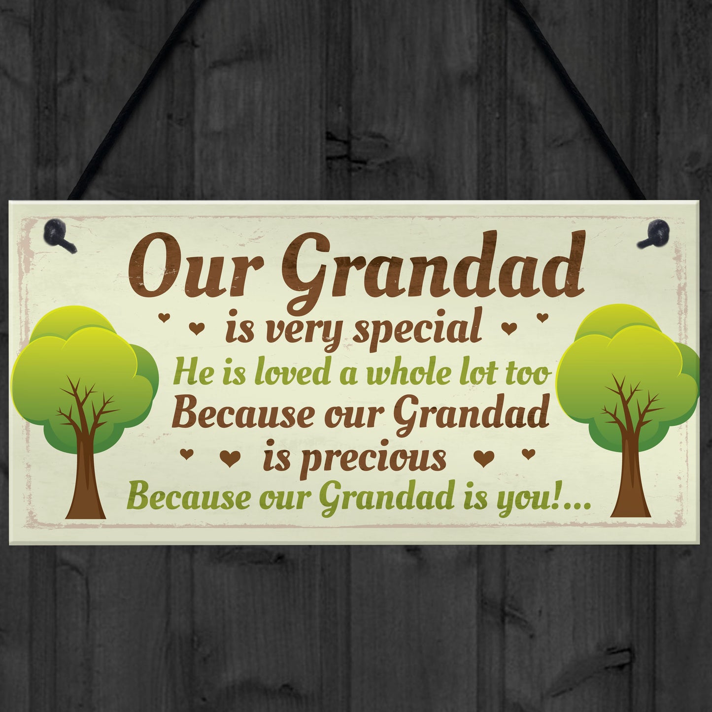 Grandad Gift Plaque Cute Gifts For Grandad From Grandchildren