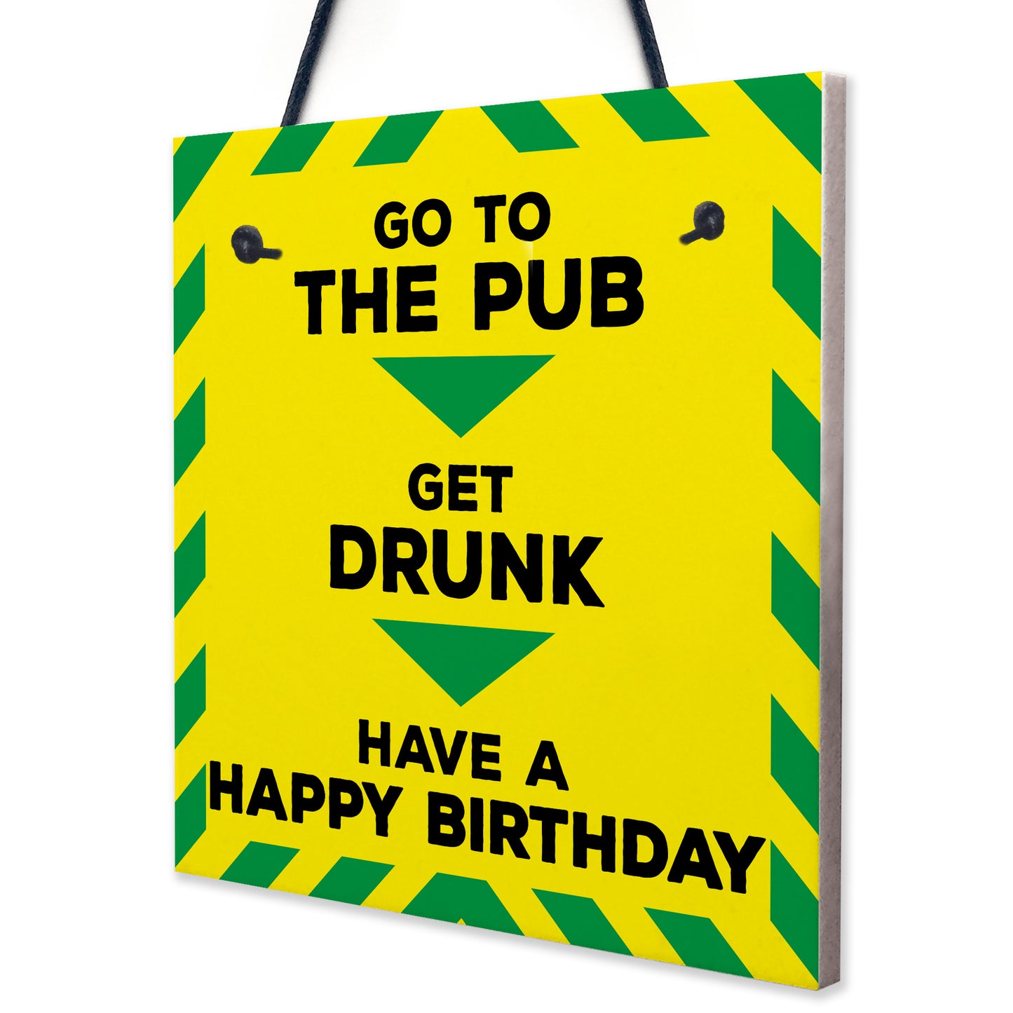 Novelty Lockdown Happy Birthday Home Bar Gift Sign