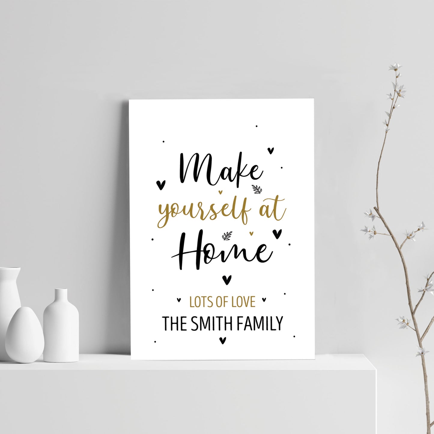 New Home Gift Personalised Print First Home Our First Home Gift