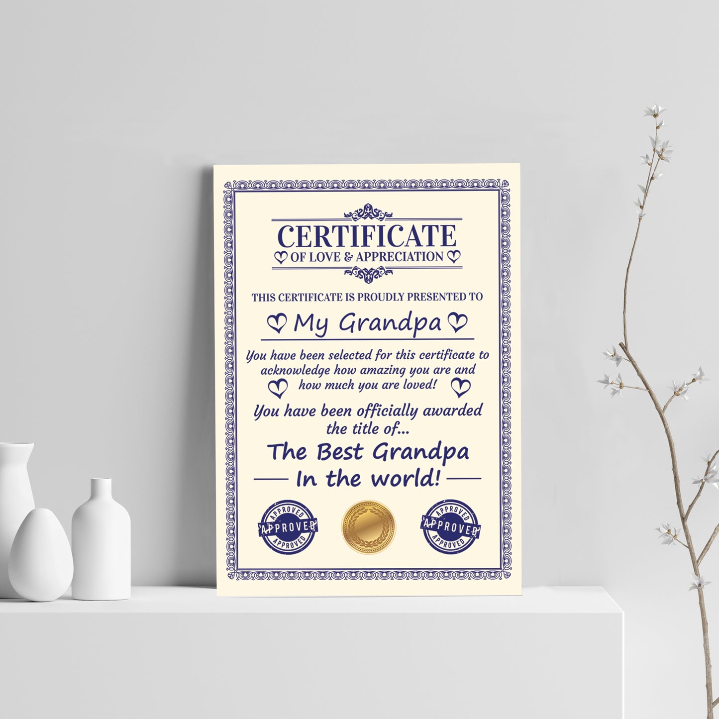 Novelty Gift For Grandpa Print Funny Grandpa Birthday Gift