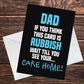Funny Birthday Card For Dad Fathers Day Card From Daughter Son