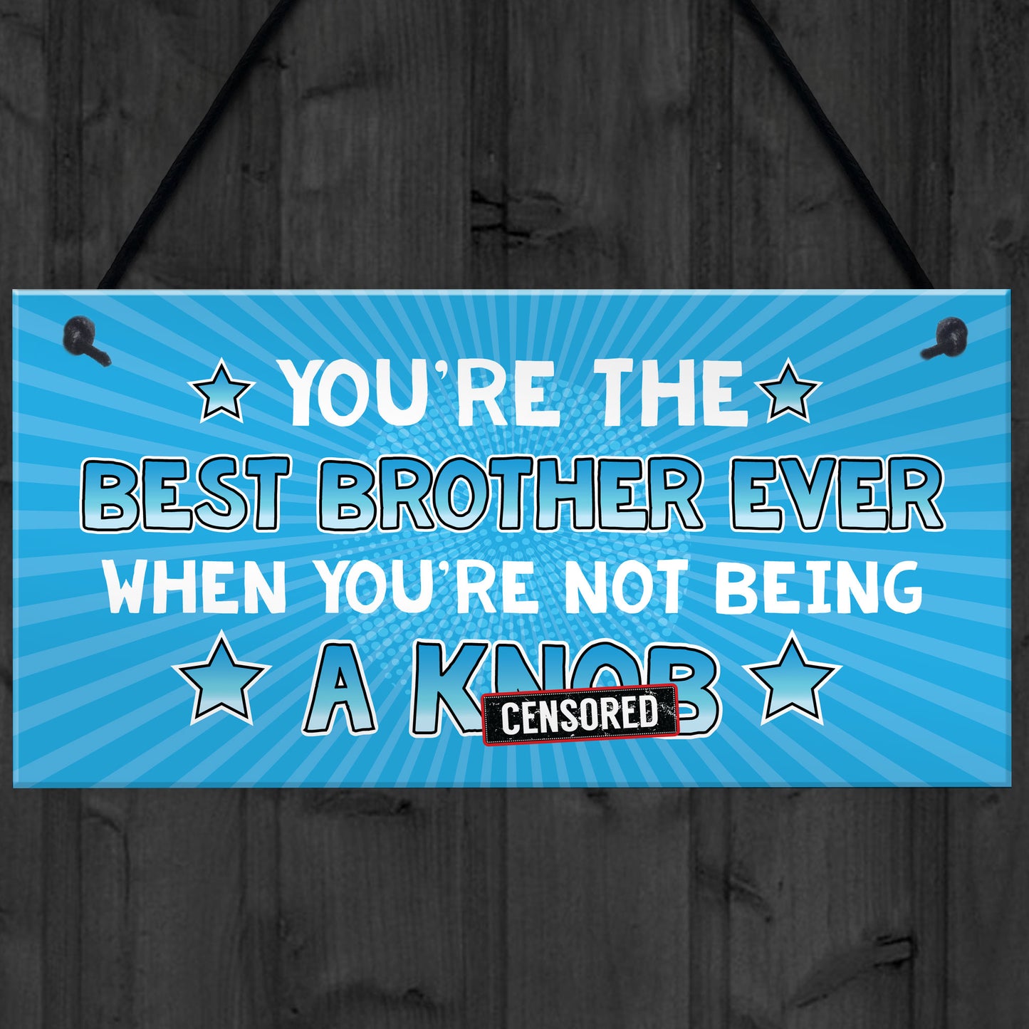 Funny Brother Gift Rude Gift From Sister Sign Gift For Him