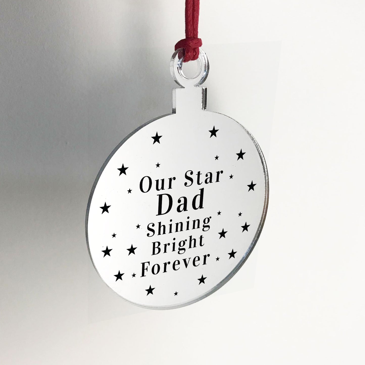 Rememberance Christmas Tree Bauble Beautiful Dad Memorial Gift