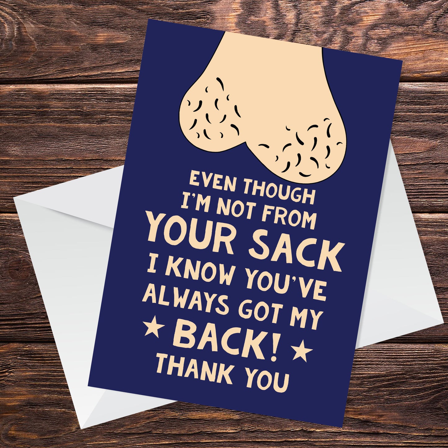 Stepdad Christmas Birthday Card Not From Your Humor Funny Card