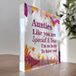 Auntie Gifts AUNTIE PLAQUE Birthday Christmas Gift For Auntie