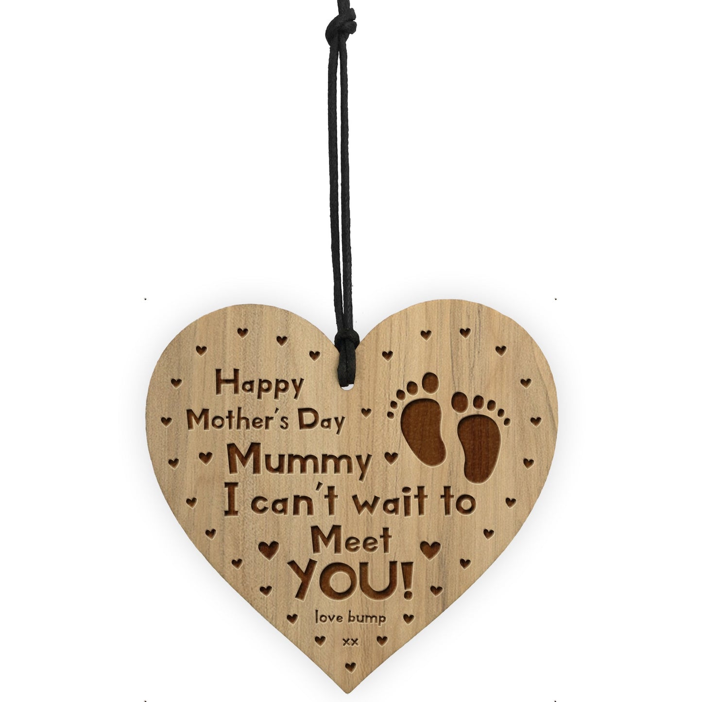 Mothers Day Gift From Bump Engraved Heart Mummy To Be Gift
