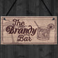 Vintage Shabby Chic Bar Sign Brandy Plaque Home Bar Wedding Gift