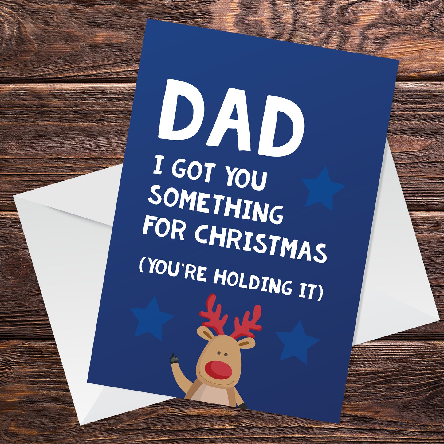 Joke Funny Christmas Card For Dad From Daughter Son A6 Card