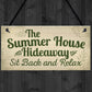 Garden Sign The Summer House Novelty Plaque Garden Shed Sign