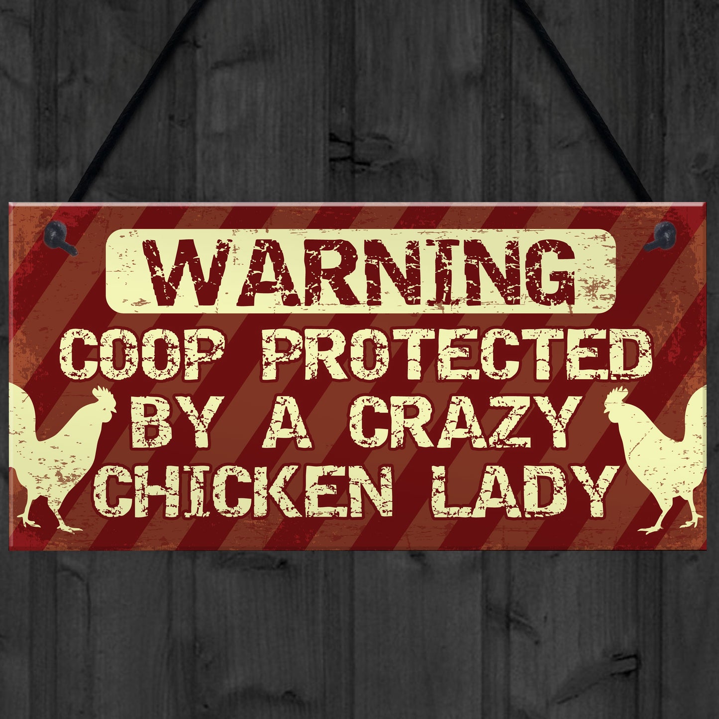 Beware Of The Chickens Sign Chicken Sign For The Garden Gate