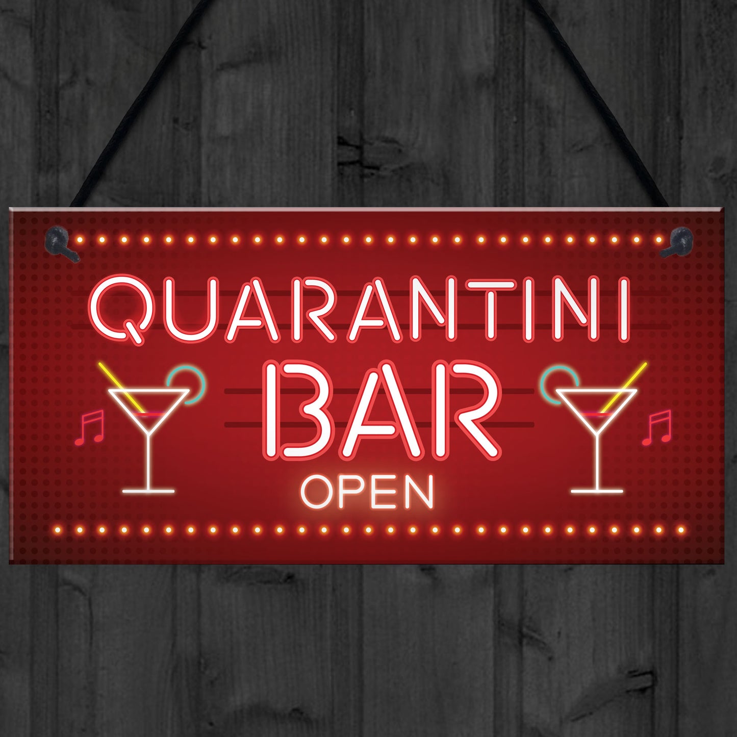 Novelty Home Bar Signs QUARANTINE Gifts For Man Cave Bar Signs
