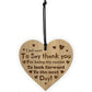 Boyfriend Girlfriend Gifts THANK YOU Engraved Heart Anniversary