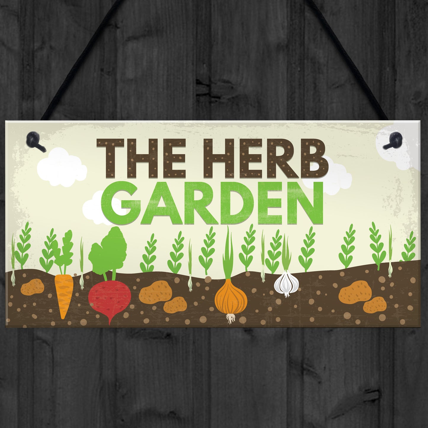 Herb Garden Hanging Sign SummerHouse Garden Shed Plaque