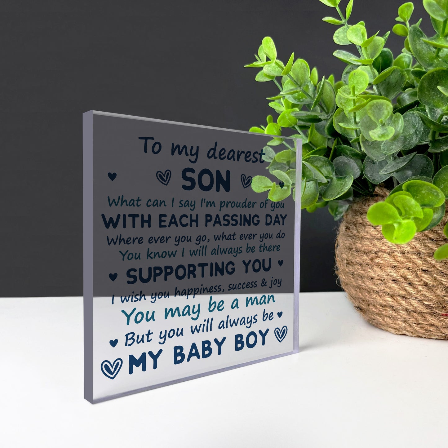 Son Gifts From Dad 18th 21st Birthday Gift Plaque Gift From Mum