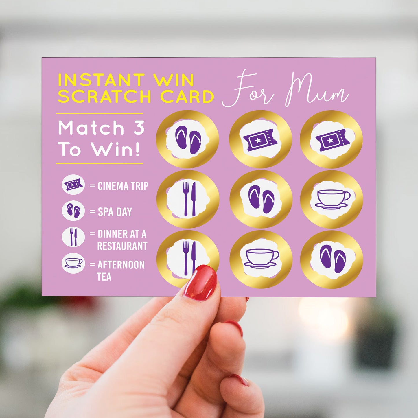 Mum Surprise Scratch Card Birthday Gift Mum Mothers Day Gifts