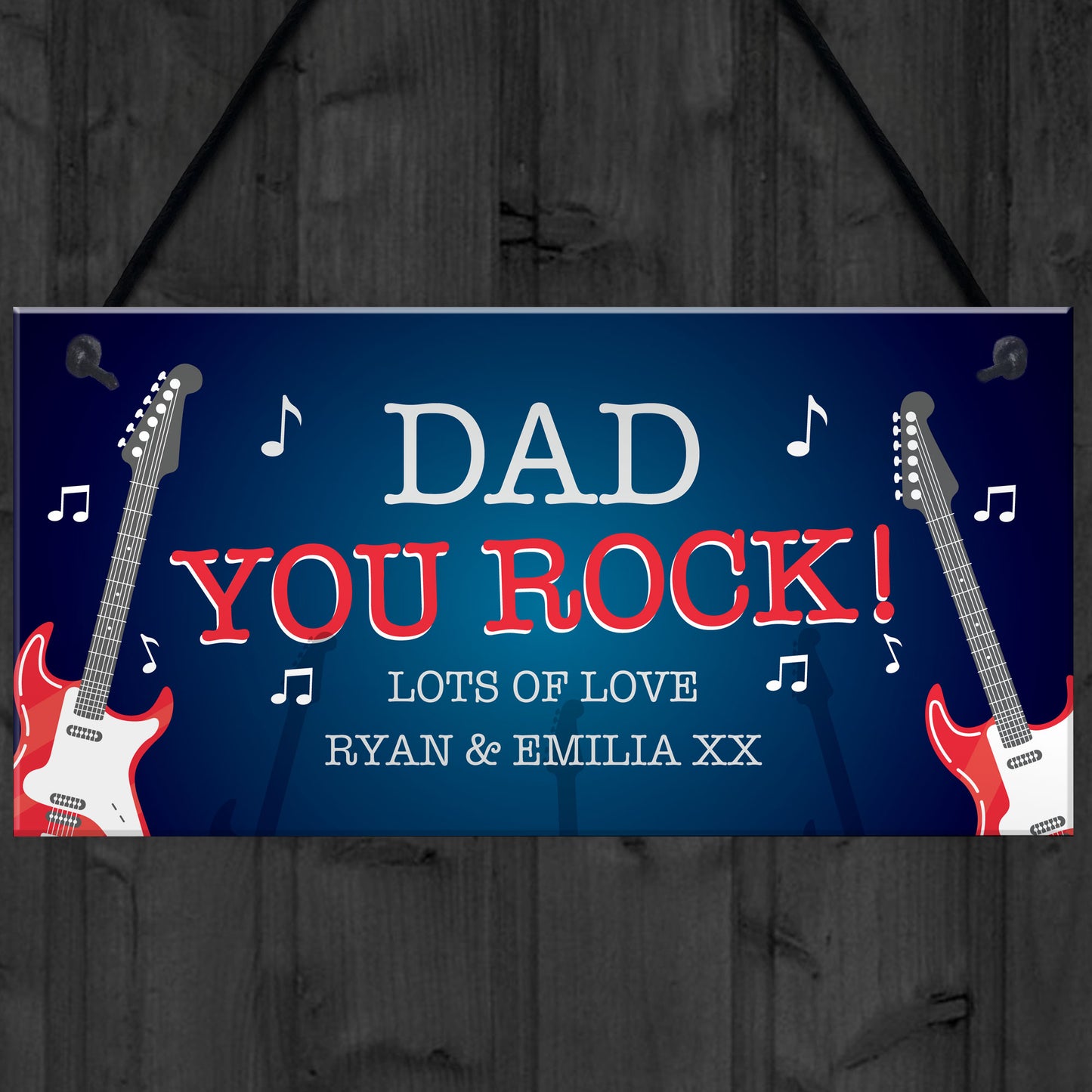 Quirky DAD Gift For Fathers Day Birthday Personalised Plaque