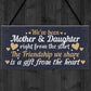 Mother And Daughter Keepsake Gift For Christmas Birthday Sign