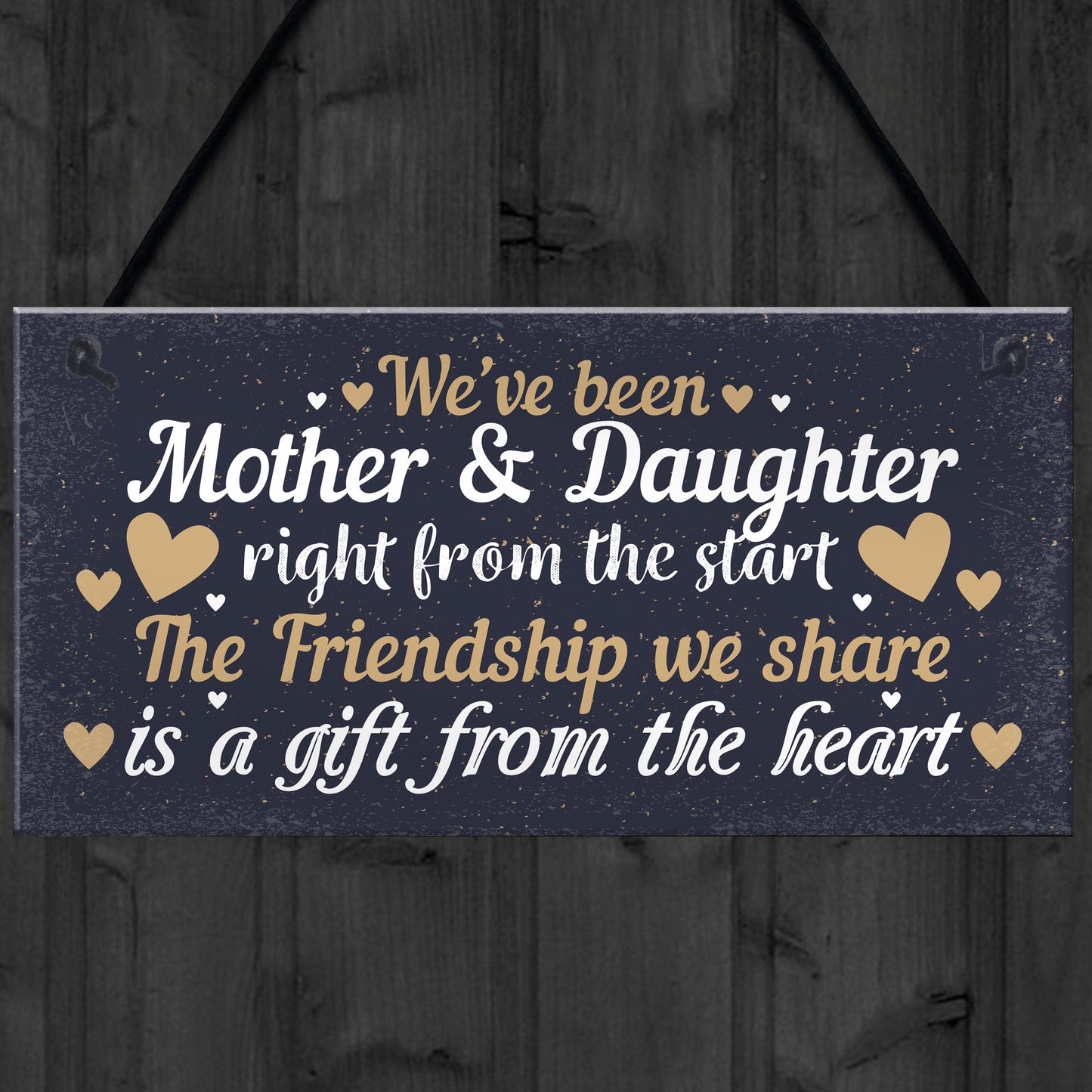 Mother And Daughter Keepsake Gift For Christmas Birthday Sign