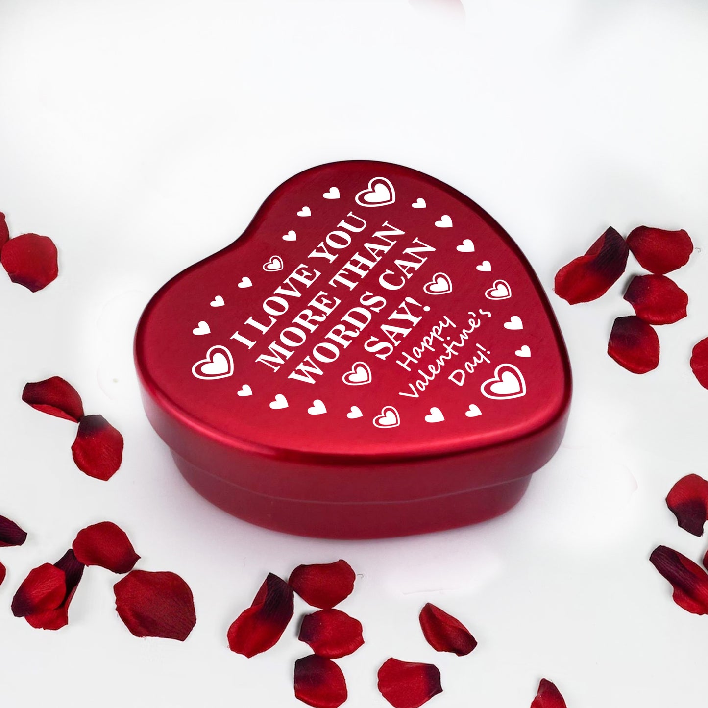 Valentines Gift For Him Her I LOVE YOU Metal Tin Mum Dad Mummy