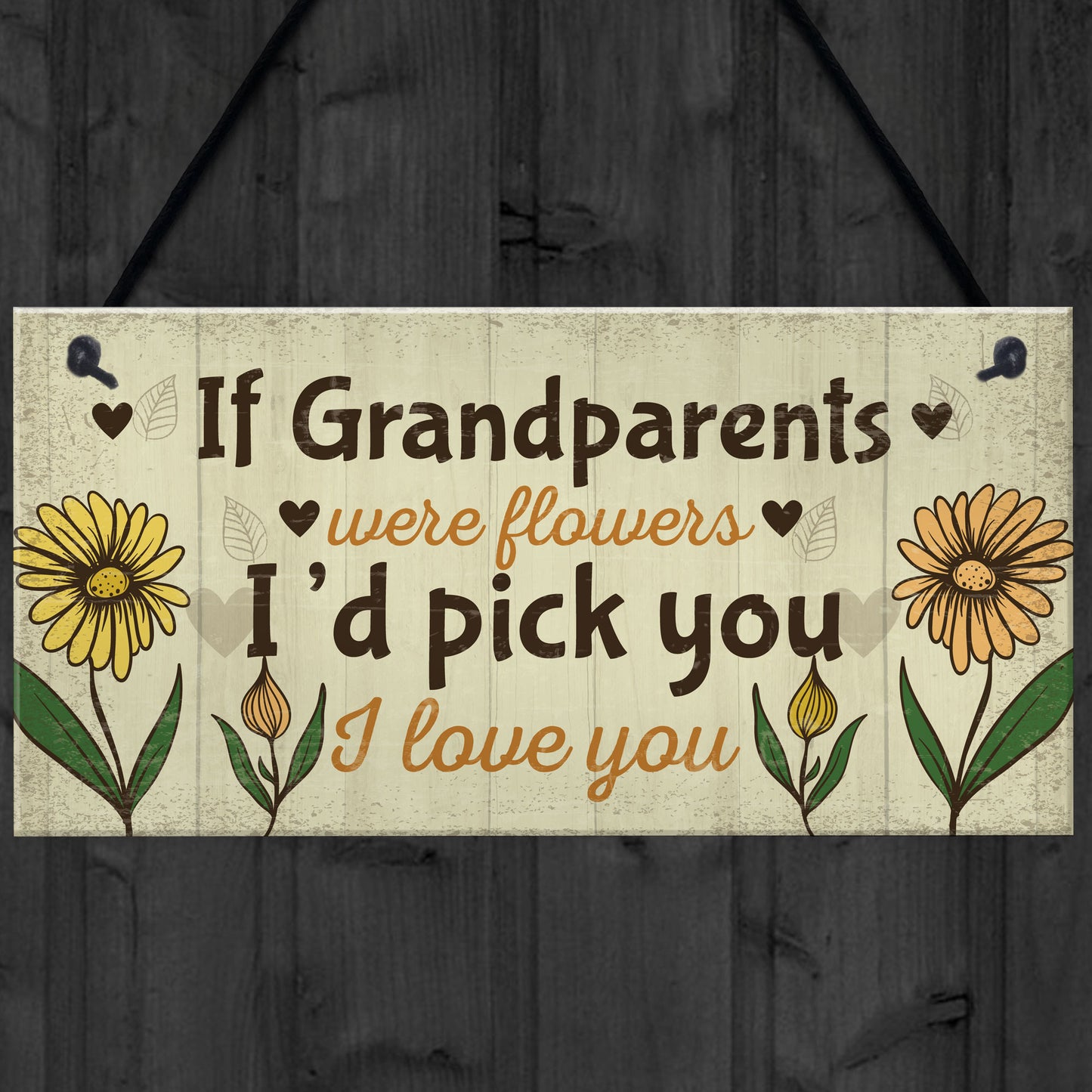 Cute Gift For Nan Grandad Sign Grandparent Plaque Keepsake Gift