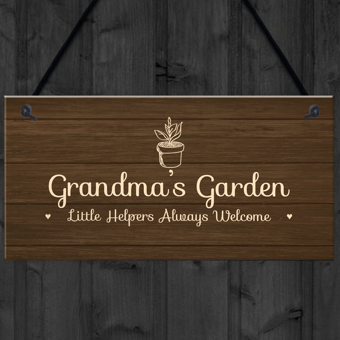 Personalised Garden Sign Nanny Grandma Nan Nanna Gift Home Gift