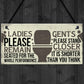 Bathroom Signs Toilet Door Wall Plaques Men Ladies Shabby Chic