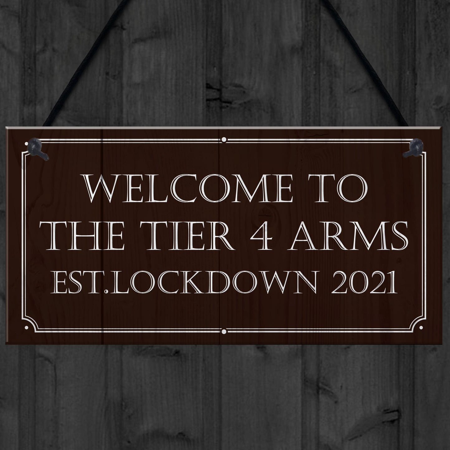 Tier 4 Arms HOME BAR Sign Garden Shed Garage Man Cave Sign