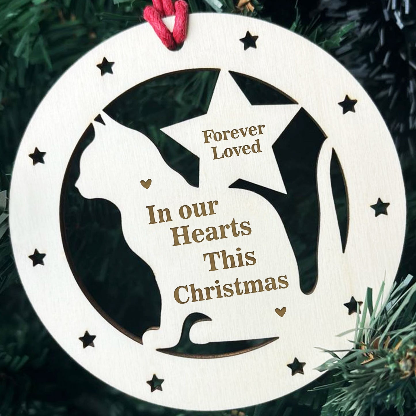 Memorial Gift For Cat Christmas Tree Decoration Remembrance