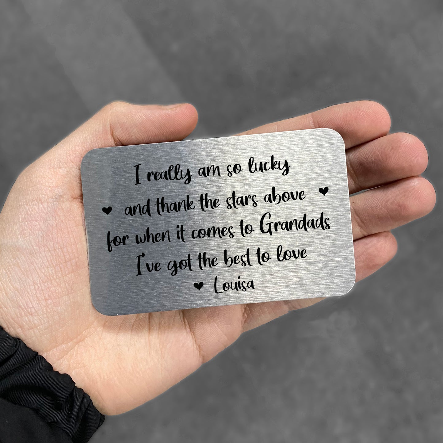 Novelty Gift For Grandad Wallet Card Grandparent Gift
