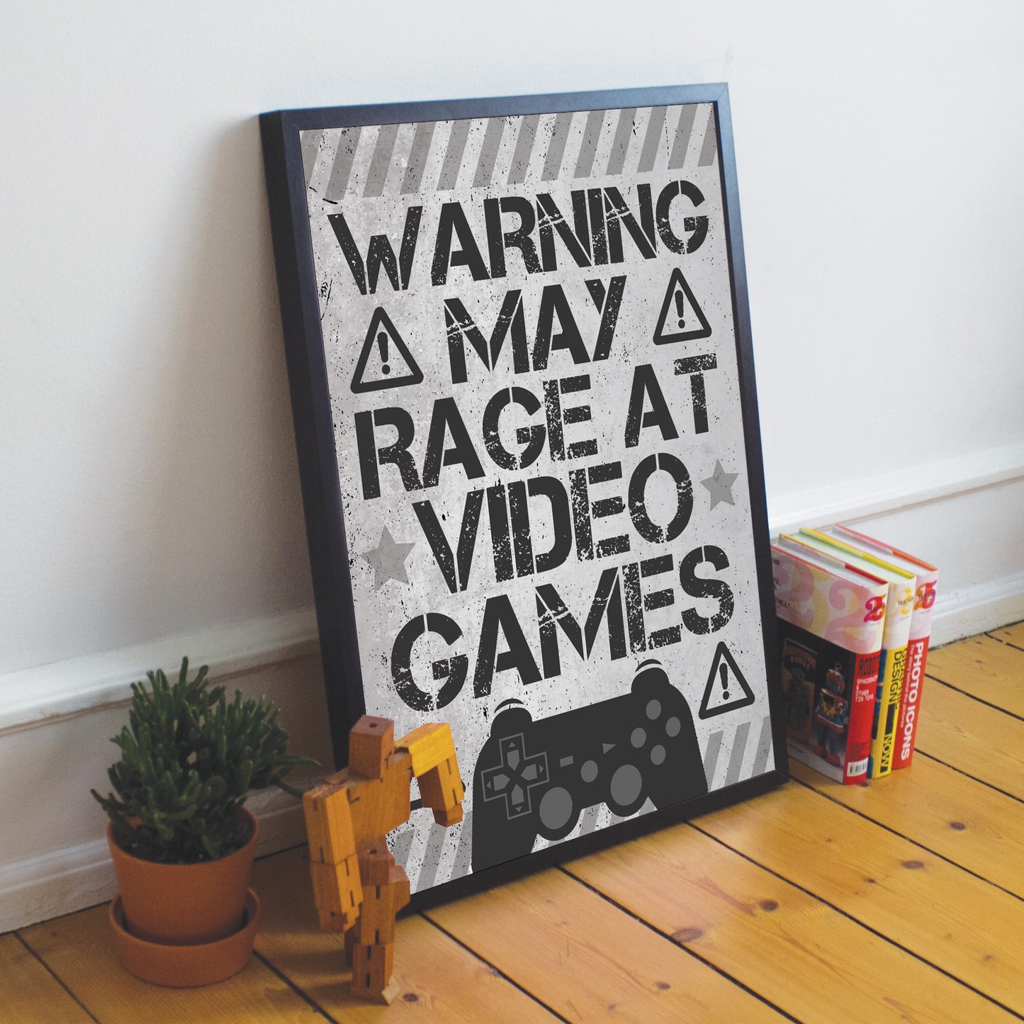 Funny Gamer Gift Gamer Print Framed Gaming Sign For Wall Boys