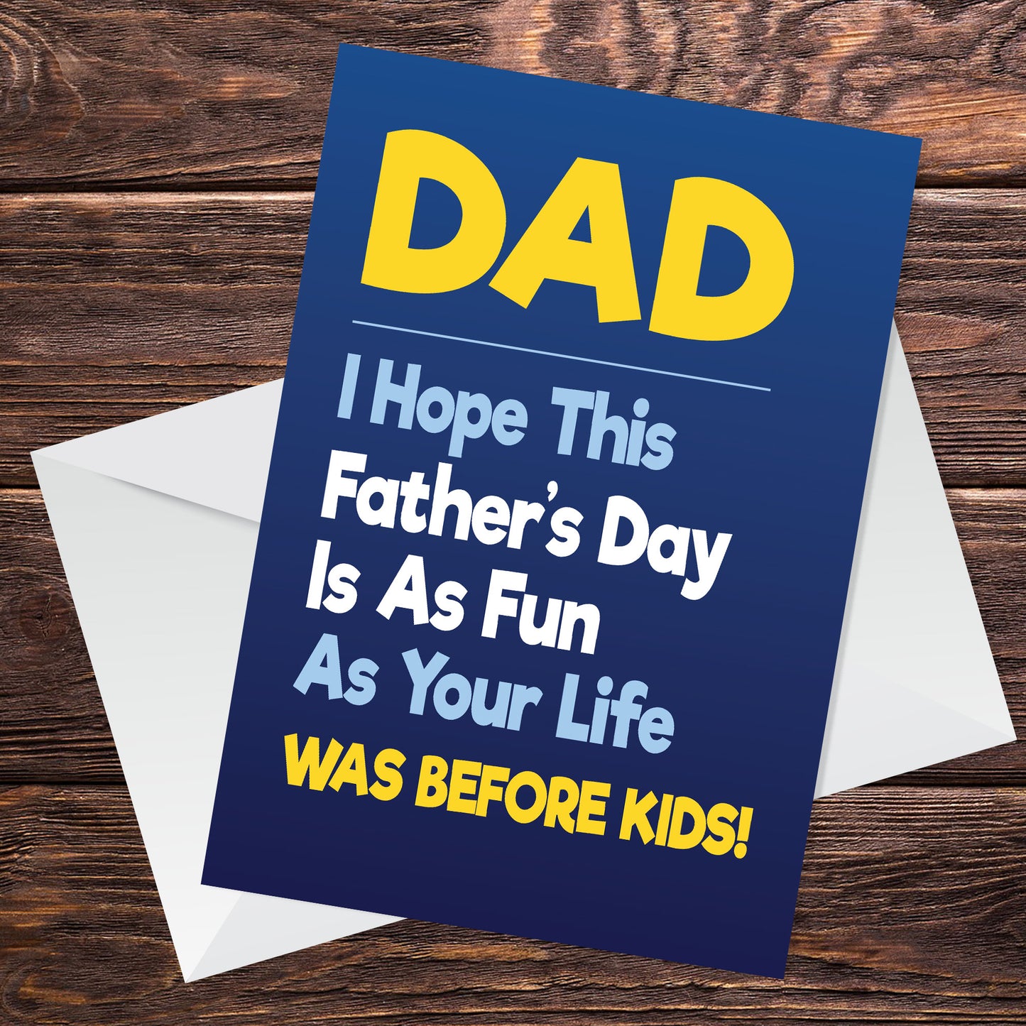 Funny Dad Fathers Day Card Funny Dad Card From Daughter Son
