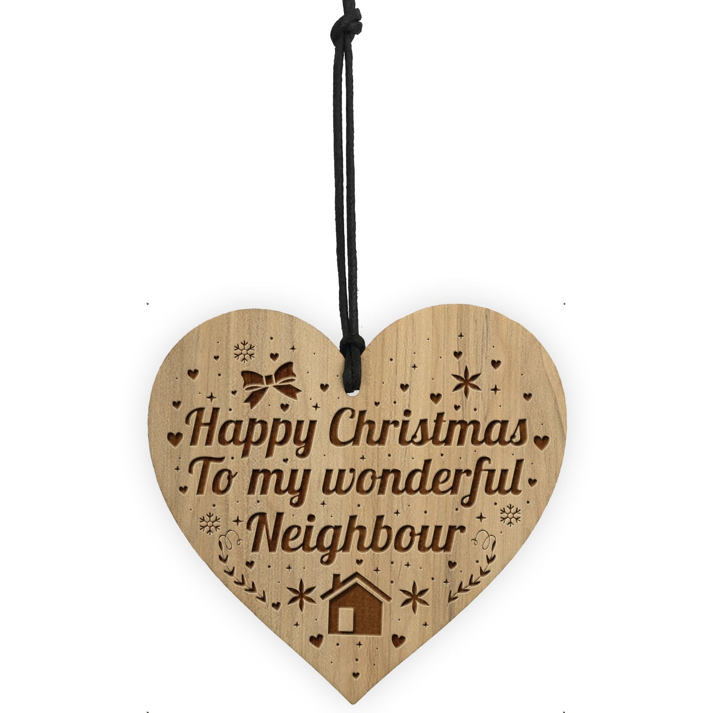 Neighbour Christmas Gift Engraved Bauble Decoration Gifts